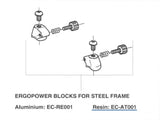 NOS Campagnolo Ergopower #EC-AT001 (Resin) Downtube Cable Stops from the 1990s - 2010s