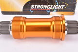 NOS/NIB Stronglight Max #MB602 orange anodized sealed cartridge Bottom Bracket with splined axle in 113mm and english thread