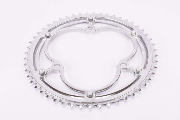 NOS Diamant 167 three pin chromed steel double Chainring Set with 51/48 teeth and 116mm BCD