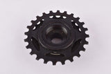 NOS Black Roue Libre Super Standard Sachs-Maillard Aris 6-speed Freewheel with 13-24 teeth and english thread (BSA) from 1988