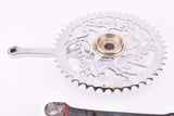 Rechromed Helyett single Chainring cottered steel crank set in 170 mm with 46 teeth and french pedal thread