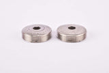 Sakae/Ringyo (SR) "Sakae Chainwheel" chromed metal crank set dust caps