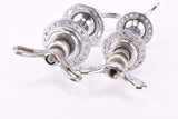 Way-Assauto Stella / Zenith Low Flange 3-piece chromed steel Hub set with italian thread, solid axle and 36 holes from the 1940s