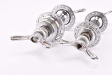 Way-Assauto Stella / Zenith Low Flange 3-piece chromed steel Hub set with italian thread, solid axle and 36 holes from the 1940s