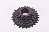 NOS Black Suntour APII 7-speed PowerFlo Accushift Plus II Cassette with 13-28 teeth from the 1990s