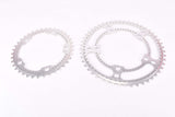 NOS Stronglight (Peugeot) 104 Bis big and small drilled Chainring set with 50/38 teeth and 122 mm BCD from the 1980s