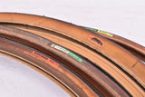 Bunch of various NOS road bike / touring clincher Tires (Vittoria, D`Alessandro, Wolber, Barum, Carideng) in 622 mm (28"/700C) from the  1960s - 1980s