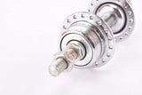 NOS single speed Chrome plated steel rear Hub with english thread (BSA) solid axle and 36 holes from the 1950s - 1970s