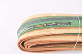 NOS/NIB Handmade Vredestein Fortezza TriComp Green and Black Skinwall folding Tire Set (clincher) in 23-622mm (28" / 700x23C) from the 1990s - 2000s