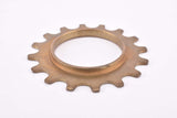 NOS Regina Extra Oro #5 golden steel Freewheel Cog, 5-speed threaded top Sprocket with 16 teeth from the 1960s - 1980s