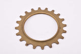 NOS Regina Extra Oro #3 golden steel Freewheel Cog, 4-speed, 5-speed and 6-speed threaded  Sprocket with 20 teeth from the 1960s - 1980s