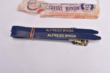 NOS Blue Bianchi Dino Alfredo Binda Leather toe clip straps