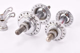 Gnutti Export Airone 3-piece chromed steel Hub set with french thread, solid axle and 36 holes from the 1940s - 1950s