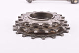 Gnutti 3-piece low flange aluminum and chromed steel Hub set in 36 holes with freewheel and quick releases from the 1940s