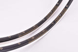 NOS Black Ambrosio Excellence Brev. N.21726 B/86 TQB Silk-Dur Clincher Rim Set in 622-13mm (13-700C / 28") with 32 holes from the 1980s  - 1990s