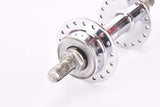 Moyeux Exceltoo Chrome plated steel rear Hub with english thread (BSA) solid axle and 36 holes from the 1950s