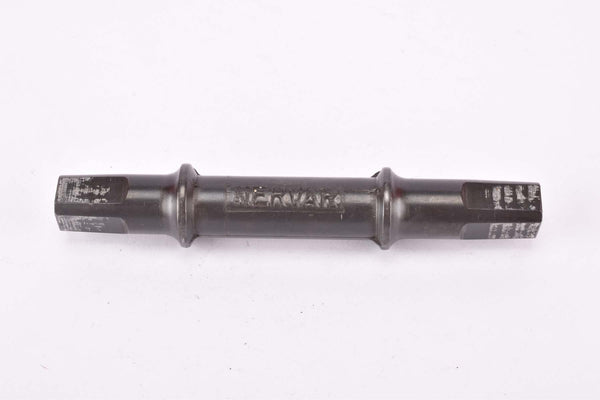 NOS Nervar Square Taper Bottom Bracket Axle in 126mm length for english or french threaded Bottom Bracket, from the 1970s - 1980s