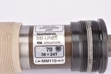 NOS Shimano #BB-UN25 sealed cartridge Bottom Bracket in 110.5mm with italian thread from 2003