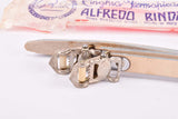 NOS White / Beige (cream) Bianchi Dino Alfredo Binda Leather toe clip straps