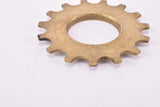 NOS Regina Extra ORO-BX #C1 steel Freewheel Cog, 6-speed  threaded top Sprocket with 15 teeth from the 1980s