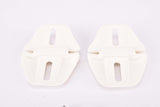 NOS Sidi slotted shoe plate white pedal cleat for toe clip pedals (2 Point)