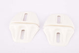 NOS Sidi slotted shoe plate white pedal cleat for toe clip pedals (2 Point)