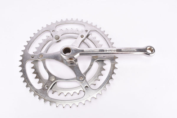 Solida 3-arm fluted cottered chromed steel crankarm right drive side with 52/40 teeth in 170 mm from the 1970s - 1980s