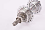 Moyeux MAXI (MAXI-CAR) Chrome plated steel rear Hub with english thread (BSA) solid axle and 36 holes