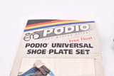 NOS Eddy Merckx Podio Universal Shoe Plate Set Free Float Pedal Cleats for standard 3 Point shoes from the 1990s - 2000s