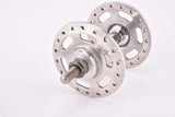 Pelissier #1000 Argent Moyeux A Roulements Extra Leger 3-piece high flange front hub with solid axle and 36 holes