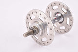 Pelissier #1000 Argent Moyeux A Roulements Extra Leger 3-piece high flange front hub with solid axle and 36 holes