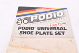 NOS Eddy Merckx Podio Universal Shoe Plate Set Free Float Pedal Cleats for standard 3 Point shoes from the 1990s - 2000s