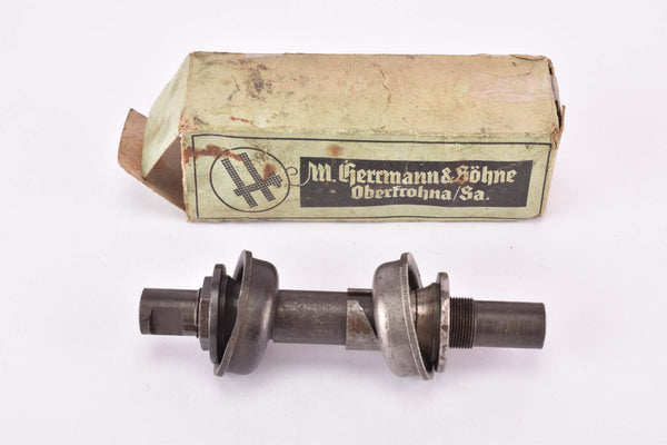 NOS/NIB pre war WWII M. Herrmann & Söhne Oberfrohn Sachsen Waffenrad Thompson 40mm press fit cottered Bottom Bracket with 139mm axle (Glockenlager)