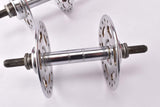 Moyeux Exceltoo New-Star Chrome plated high flange steel Hub set with french thread solid axle and 36 holes from the 1950s - 1970s