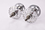 Moyeux Exceltoo New-Star Chrome plated high flange steel Hub set with french thread solid axle and 36 holes from the 1950s - 1970s