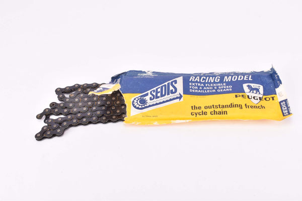 NOS/NIB 4 / 5 speed Sedis 1/2" x 3/32" chain with 114 links Peugeot Racing Model