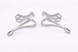 NOS Shimano 105 SC PD-1055 Lite Grey plastic aero Pedal Toe Clip set  #3-413-98220 in L from 1991