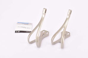 NOS Shimano 105 SC PD-1055 champagne plastic aero Pedal Toe Clip set  #3-413-98230 in LL (XL) from 1991