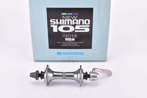 NOS/NIB Shimano NEW 105 #HB-1050-F dark grey anodised front Hub with 36 holes from the 1980s