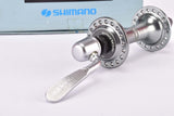 NOS/NIB Shimano NEW 105 #HB-1050-F dark grey anodised front Hub with 36 holes from the 1980s