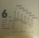 Regina Extra BX 5-speed and 6-speed freewheel body with english thread (BSA) from 1985