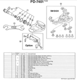 NOS Shimano Dura-Ace #PD-7401 Look Patent Clipless Pedal Reflector Set #4189010