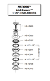 NOS/NIB Campagnolo Hiddenset #HS-HD1100 bearing ball retainer ring set for integrated 1 1/8" Headset with 1/8" balls from the 2000s / 2010s