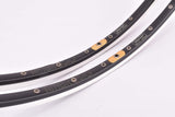 NOS Black Ambrosio Excellence Brev. N.21726 B/86 TQB Silk-Dur Clincher Rim Set in 622-13mm (13-700C / 28") with 32 holes from the 1980s  - 1990s