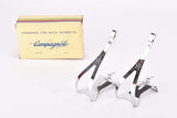 NOS/NIB Campagnolo Fermapiedi Toe Clips #0990/05 (#0F23-A) with Winged Logo in size Large with insert guides, from the 1980s