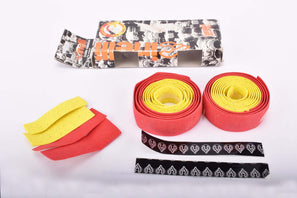 NOS/NIB Cinelli cork red/yellow handlebar tape from the 1990s