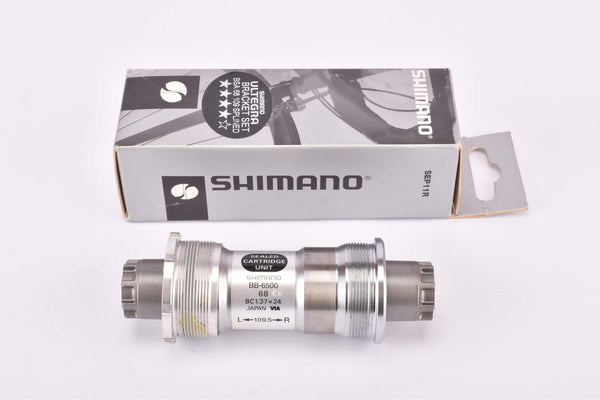 NOS/NIB Shimano Ultegra #BB-6500 sealed cartridge Octalink Bottom Bracket in 109.5 mm from 2004