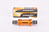 NOS/NIB Stronglight Max #MB602 orange anodized sealed cartridge Bottom Bracket with splined axle in 113mm and english thread