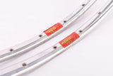 NOS Polished Mavic Monthlery Pro tubular rim Set in 28" with 32 holes from the 1970s - 1980s