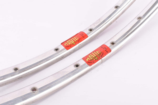 NOS Polished Mavic Monthlery Pro tubular rim Set in 28" with 32 holes from the 1970s - 1980s